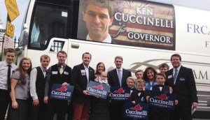 The Duggar family campaigned for Ken Cuccinelli, the 2013 Republican candidate for governer in Virginia.  In the past few years the Duggars have used their celeberity status from their show to help campaign for conservative political candidates.